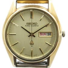 Seiko King Quartz 4823 8000 Wristwatch Quartz Day Date Gold