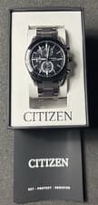 Citizen Atessa Eco Drive Men's Perpetual Date Chronograph 42MM AT8295-56E