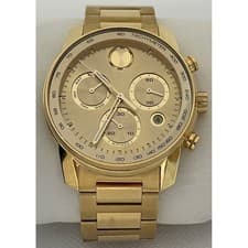 Movado Bold Verso Men's Gold Tone PVD  Chronograph Watch 3600741