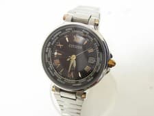 Citizen Eco-Drive Solar Radio Watch Happy Flight Chocolat Cake