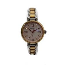 SEIKO Solar Watch Analog Titanium PNK SLV 1B32-0BK0