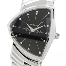 HAMILTON Ventura H244112 black Dial Quartz Men's Watch_955138