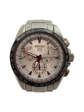 Seiko Astron Solar Watch Analog White SLV 8X53-0AB0-2 Used