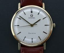 Vintage Omega Geneve 131.5016 9k 375 9ct Gold Swiss Made watch B&P