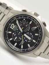 Citizen Promaster Land E610 Titanium Men's Solar Chronograph Good Black Silver