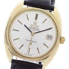 OMEGA Constellation 168.027 YG Bezel Cal.564 Silver Dial Automatic Men's_954879