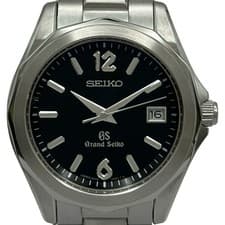 SEIKO WATCH GRAND SEIKO 9F QUARTZ SBGX035 9F62-0A60 BLACK STAINLESS STEEL MEN'S