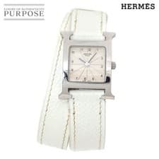 HERMES HERMES H Watch Double Tour HH1 210 Ladies Watch Silver Quartz Watch H Wat