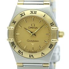 OMEGA Constellation Quartz Ladies Watch 1262.10 Gold 55**4886 Used