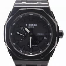 Casio G Shock GA 2100SKE QZ Black Dial Men's Watch Tested Condition