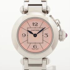 Cartier Miss Pasha W3140008 SS SS QZ Pink-Face 2 Extra Links