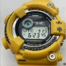CASIO G-SHOCK GF-8250-9JF Yellow Rubber Solar Digital Watch FROGMAN Used