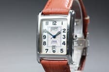 【NEAR MINT】 ORIS Rectangular B7460 Tank Day/Date Automatic Men's Watch Japan