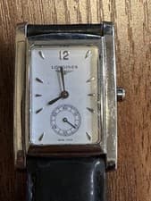 Longines L5.655.4 DolceVita 26mm Quartz Small Seconds Men's Watch Needs Battery