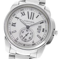 CARTIER Calibre de Cartier W7100037 Date Silver Dial Automatic Men's _951682