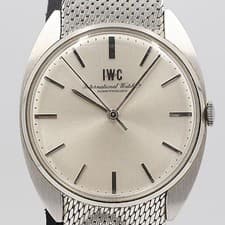 IWC OGH 4952ABC5253600 Hand Wound Mens Watch Silver Dial Vintage Timepiece