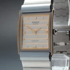 [NEAR MINT] Vintage RADO Diastar 153.0520.3 Rectangle Men's Quartz Watch JP #157