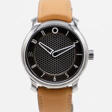 Ming 17.09 Massena LAB LIMITED to 200 pieces Steel 38mm Leather Automatic
