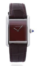 Cartier Tank Must Quartz 4323 - Burgundy Red Dial - LARGE Model WSTA0054 - £3500