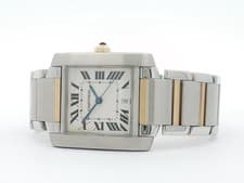 Cartier Tank Francaise Midsize 18k Yellow Gold and Stainless Steel W51005Q4 2302