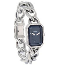 Chanel Premiere Chain Quartz Watch Stainless Steel With Diamond Bezel Watch