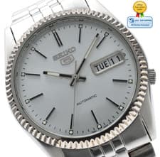 Vintage [Exc+5] Seiko 5 7S26-0500 Silver 36mm Automatic Men's Watch JAPAN