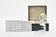 【NEAR MINT】 Gucci Change Bezel 11/12.2 Watch 11 Colors Box White Gold