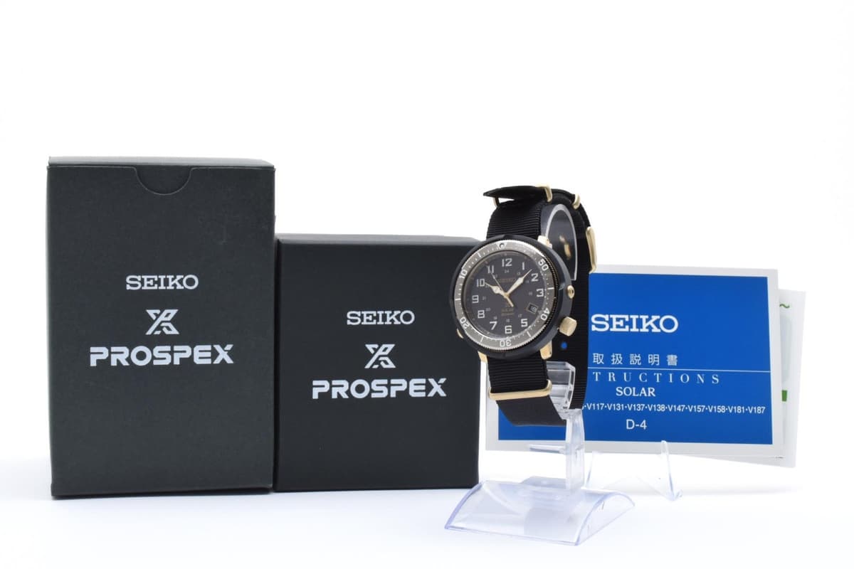 SEIKO V157-0CJ0 DBDJ028 PROSPEX Quartz Black Dial 200m Tuna Men's Watch