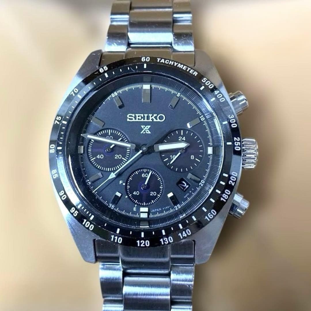 SEIKO PROSPEX SBDL091 Black Solar Watch - Working