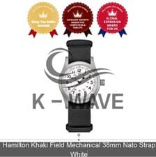 Hamilton Khaki Field Mechanical 38mm Nato Strap White Express