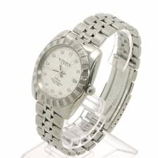 Tudor Classical Date 21010 10P Diamond Watch, Silver, Automatic Movement