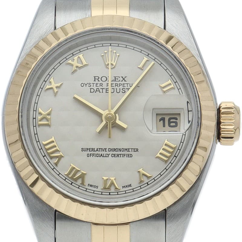 ROLEX Datejust Ladies Watch Pyramid Dial 69173(W) K18YG/Stainless Steel Wome...
