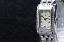 [Near MINT] Longines L5.158.0 Diamond Bezel Silver Dial Quartz Women's Watch