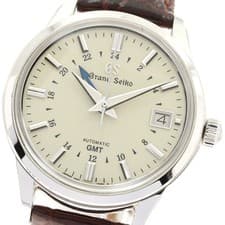 SEIKO GRAND SEIKO SBGM221/9S66-00A0 39mm SS Beige Dial Leather Strap Automatic