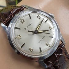 Vintage BULOVA men's manual wind watch 11 ALC Stainless steel swiss 1967