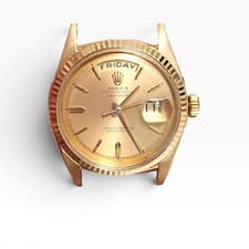 Rolex Day-Date President 36mm 18K Yellow Gold Tropical Dial Watch 1803 Year 1963