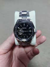 Seiko Presage SARY053 Automatic Skeleton Watch Black Steel Used From Japan