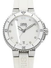 ORIS Aquis Date Diamond 01 733 7652 4191 07 4 18 31 35mm White Dial Steel #T516