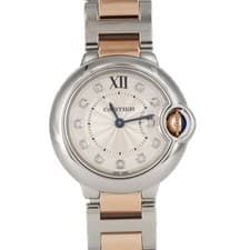 Authentic Cartier Ballon Bleu SM PG Combination 11P WE902030 SSxPG Quartz #2...