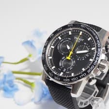 Tissot SuperSport Chronograph Mens Watch T125617A Stainless Steel Black Dial