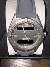 Breitling Aerospace Quartz Titanium Watch 40mm F56059 Grey Dial