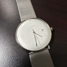 JUNGHANS MAX BILL MEGA 058 4821.44 RADIO CONTROLLED DATE MENS WATCH BOXED