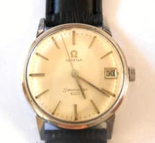 Rare Omega Seamaster Wrist Watch 600 with date window S.S. Case -  Runs Great