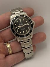Rolex Submariner Black Dial on Oyster 5513 1984