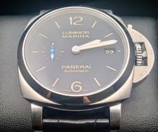 Stunning Panerai Luminor Marina Box & Papers 42mm Steel Men's Watch PAM01392