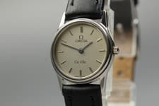 Vintage 1984 Omega De Ville Quartz Cal.1450 Ref.591.0279 Ladies 20mm [Near Mint]