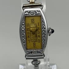 Vintage Bulova Womens Watch 15mm 14K Gold Filled Manual Wind Stretch Bracelet