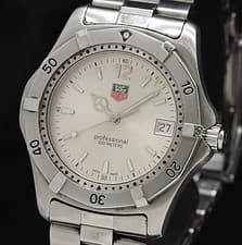 [EXC+5] TAG Heuer 2000 Series WK1112-1 Silver Dial 38mm Men's Quartz Watch JAPAN