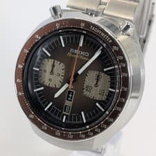 Seiko Brown Bullhead 6138-0040 Chronograph Vintage 1975