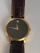 MOVADO Automatic Museum 88F4 1890  Black Dial 21J Men's  SWISS